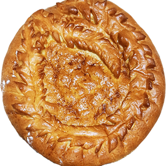 Русский пирог с курицей.